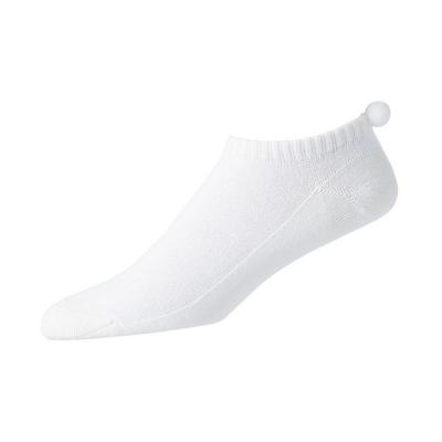 FootJoy Ladies ProDry Pom Pom Golf Socks - White