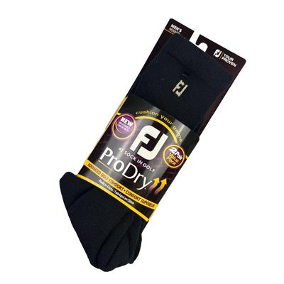 FootJoy ProDry Crew Golf Socks 2-Pair Pack - Black - thumbnail image 2