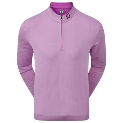 FootJoy Lightweight MicroStripe Half Zip Chill Out Golf Sweater - Purple