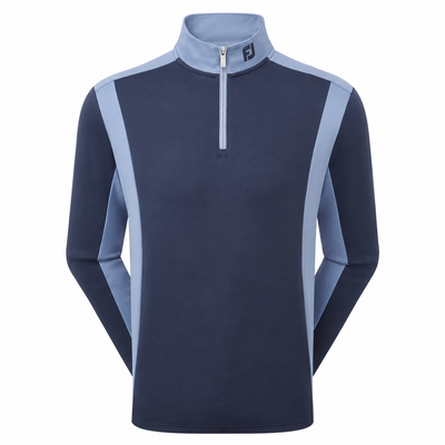 FootJoy ThermoSeries Blocked Golf Midlayer - Navy/Midnight