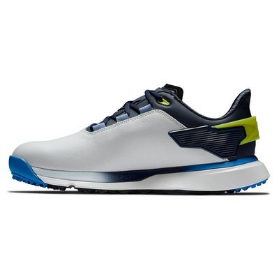 FootJoy Pro SLX Golf Shoes - White/Navy/Blue - thumbnail image 2