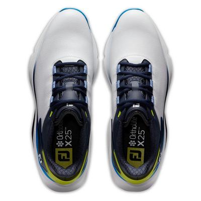 FootJoy Pro SLX Golf Shoes - White/Navy/Blue - thumbnail image 6