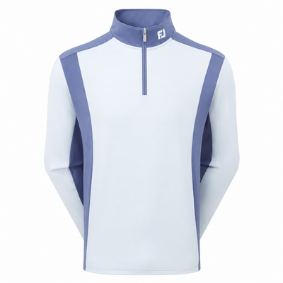 FootJoy ThermoSeries Blocked Golf Midlayer - Mist/Midnight