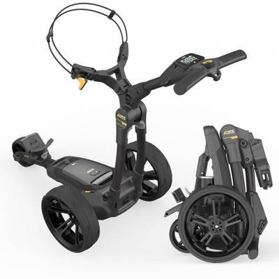 PowaKaddy CT6 Black Electric Golf Trolley 2024 - Extended Lithium - thumbnail image 1