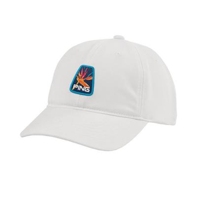Ping Tour Unstructured Golf Cap - White - thumbnail image 1