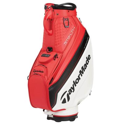 TaylorMade Stealth 2 Tour Golf Cart Bag - Red/White/Black - thumbnail image 1