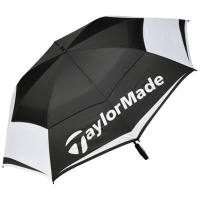 TaylorMade Double Canopy 64'' Golf Umbrella - Black/Grey - thumbnail image 1