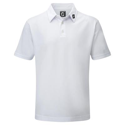 FootJoy Stretch Pique Solid Shirt - Athletic White - thumbnail image 2
