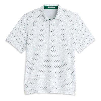 Ashworth Signature Golfman Golf Polo - White/Club Green - thumbnail image 1