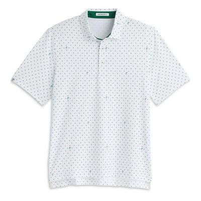 Ashworth Signature Golfman Golf Polo - White/Club Green - thumbnail image 1