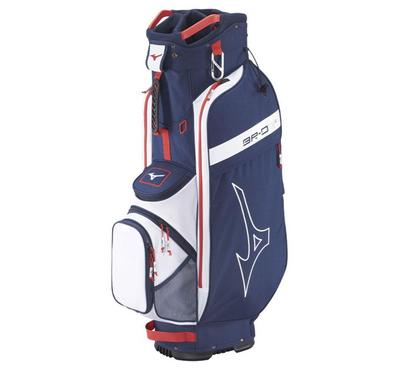 Mizuno BR-D3 Golf Cart Bag - Navy/Red - thumbnail image 1