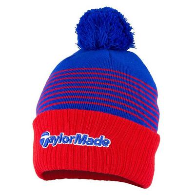 TaylorMade Bobble Beanie Hat - Blue - thumbnail image 1