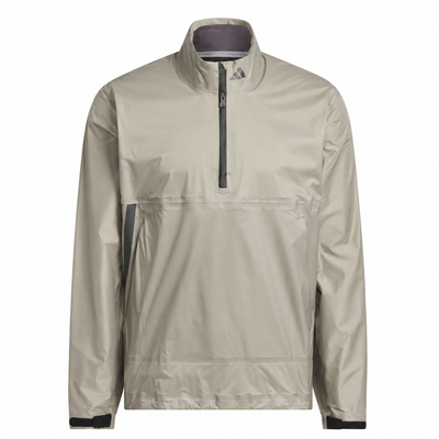 adidas Climaproof Half Zip Waterproof Jacket - Silver Pebble - thumbnail image 1