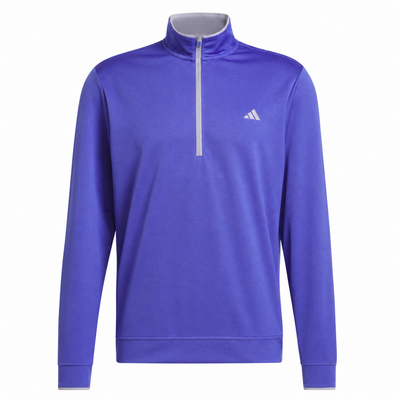 adidas Core Lightweight 1/4 Zip Golf Sweater - Dual Indigo - thumbnail image 1