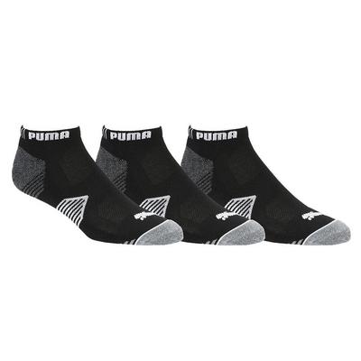 Puma Essential Low Cut Golf Socks - 3 Pair Pack - Black - thumbnail image 1