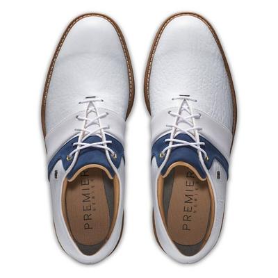 FootJoy Premier Series Packard LX Golf Shoes - White/Navy/White - thumbnail image 6