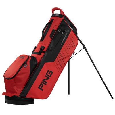 Ping Hoofer Monsoon 231 Waterproof Golf Stand Bag - Red/Black - thumbnail image 1