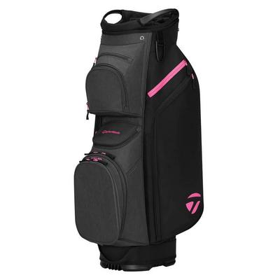 TaylorMade TM Cart Lite Golf Bag - Grey/Neon Pink