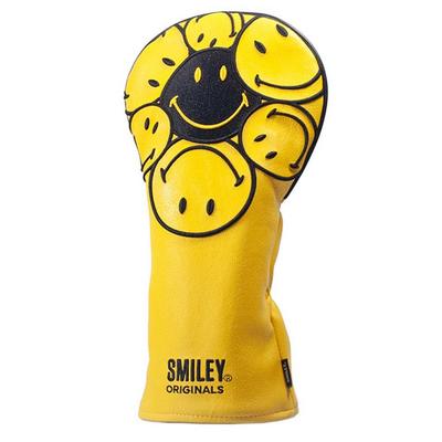 Smiley Original Golf Driver Headcovers - Yellow - thumbnail image 1