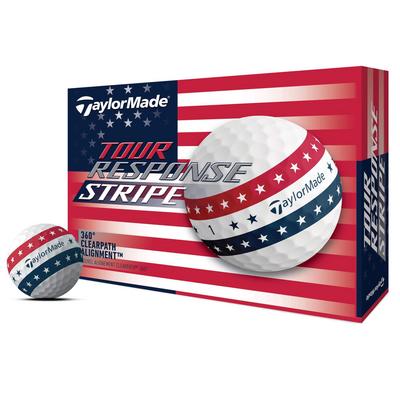 TaylorMade Tour Response Stripe Golf Balls - USA - thumbnail image 1