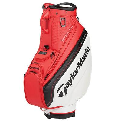 TaylorMade Stealth 2 Tour Golf Staff Bag - Red/White/Black - thumbnail image 1
