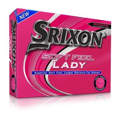 Srixon Ladies Soft Feel Golf Balls - Pink - thumbnail image 1