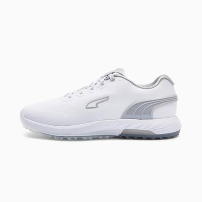 Puma Alphacat Nitro Golf Shoes - White/Grey/Silver - thumbnail image 2