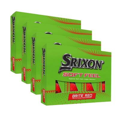 Srixon Soft Feel Bite Golf Balls - Red (4 FOR 3) - thumbnail image 1