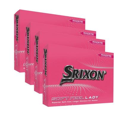 Srixon Soft Feel Ladies Golf Balls - Pink (4 FOR 3) - thumbnail image 1