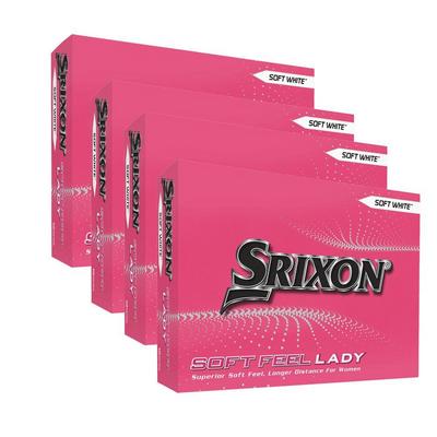 Srixon Soft Feel Ladies Golf Balls - White (4 FOR 3) - thumbnail image 1