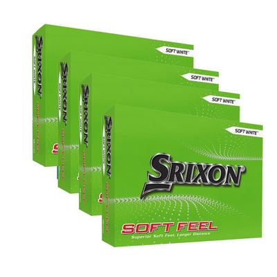 Srixon Soft Feel Golf Balls - White (4 FOR 3) - thumbnail image 1