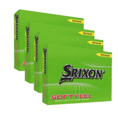 Srixon Soft Feel Golf Balls - Yellow (4 FOR 3) - thumbnail image 1
