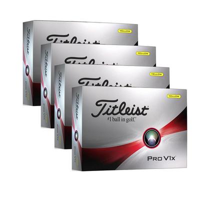 Titleist Pro V1x 4 For 3 Golf Balls Personalised Yellow - 2024 - thumbnail image 1