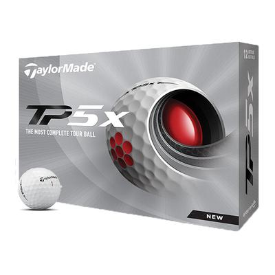 TaylorMade TP5x Golf Balls - White - thumbnail image 1