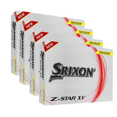 Srixon Z-Star XV Golf Balls - Yellow (4 FOR 3) - thumbnail image 1