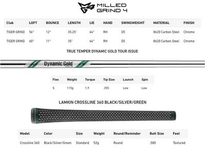 TaylorMade Milled Grind 4 TW Golf Wedges - Satin Chrome - thumbnail image 5