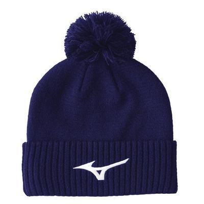 Mizuno Crested Bobble Hat - Navy