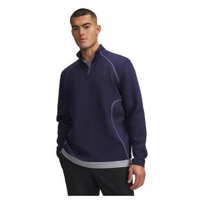 Under Armour UA Drive 1/4 Zip Golf Midlayer - Midnight Navy/Downpour Grey