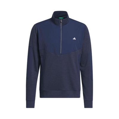 adidas Ultimate365 Course Control Hybrid 1/4 Zip Golf Sweater - Collegiate Navy