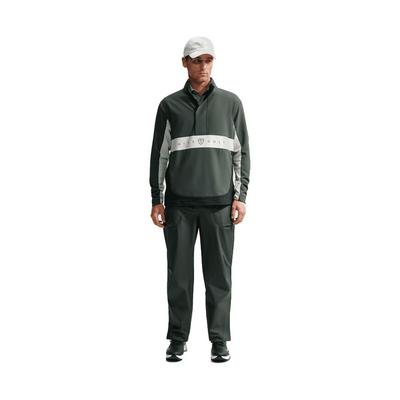 Nike Repel Half Zip Soft Shell Wind Jacket - Camo Green/College Navy