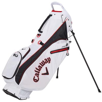 Callaway Hyperlite Zero Double Strap Golf Stand Bag - White/Black/Red