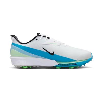 Nike NEXT% Tour 3 Spiked Golf Shoes - White/Black/Light Current Blue