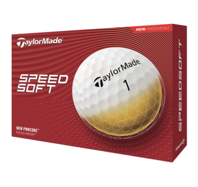 TaylorMade SpeedSoft Golf Balls - White