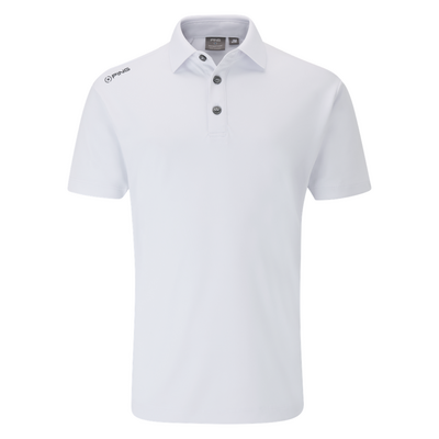 Ping Lindum Junior Golf Polo Shirt - White
