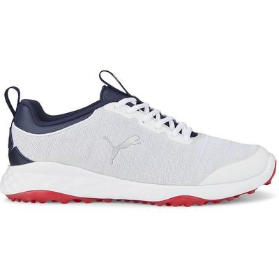 Puma Fusion Pro Mens Golf Shoes - White/Navy - thumbnail image 1