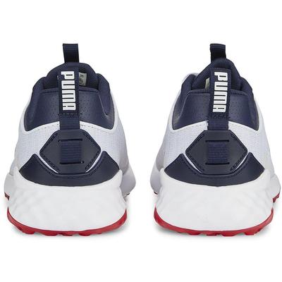 Puma Fusion Pro Mens Golf Shoes - White/Navy - thumbnail image 4