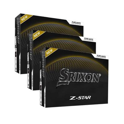 Srixon Z-Star Golf Balls - White 3 x Dozen Personalised