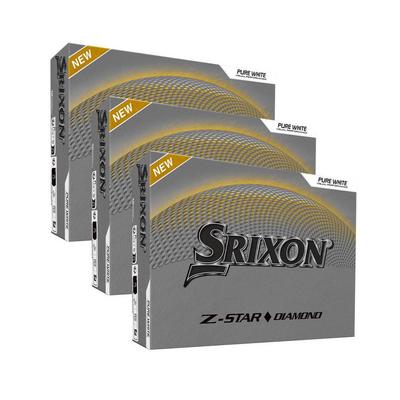 Srixon Z-Star Diamond Golf Balls - White 3 x Dozen Personalised