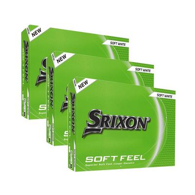 Srixon Soft Feel Golf Balls - White 3 x Dozen Personalised