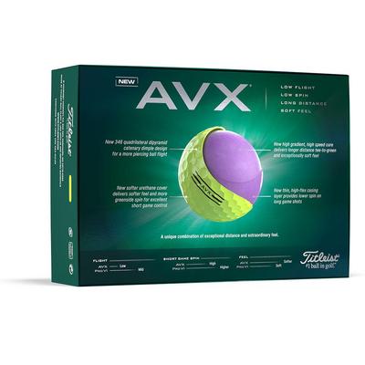 Titleist AVX Golf Ball 2024 - Yellow - thumbnail image 2